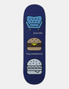 Frog Alba Ghost Burger Skateboard Deck - 8.5"