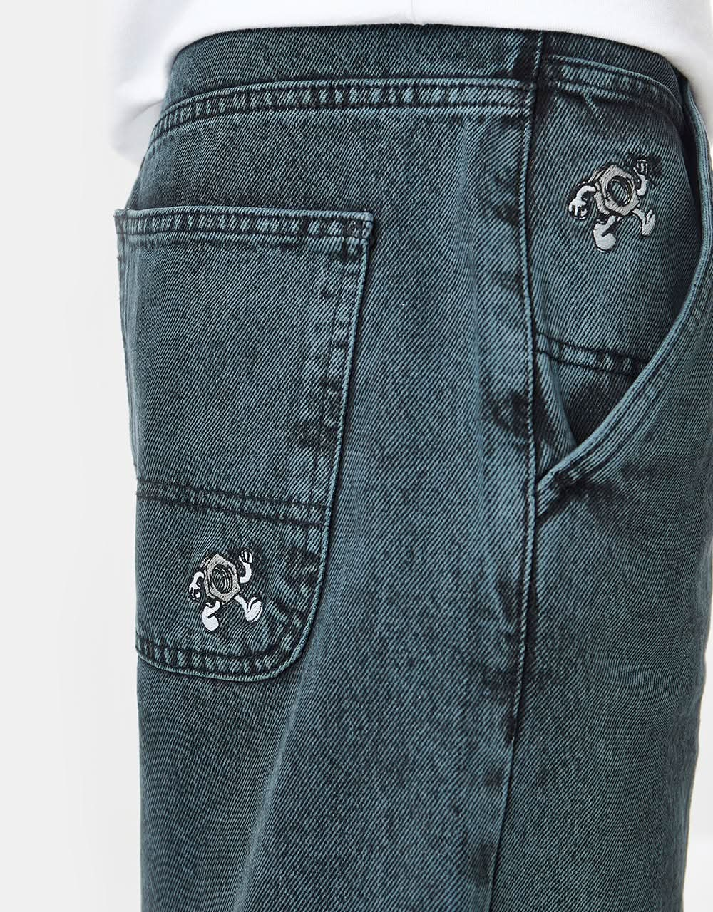 Pantaloncini in denim Route One Super Baggy OG - Abete sfumato