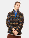 Route One Kinley Fleece - Capuccino/Blue