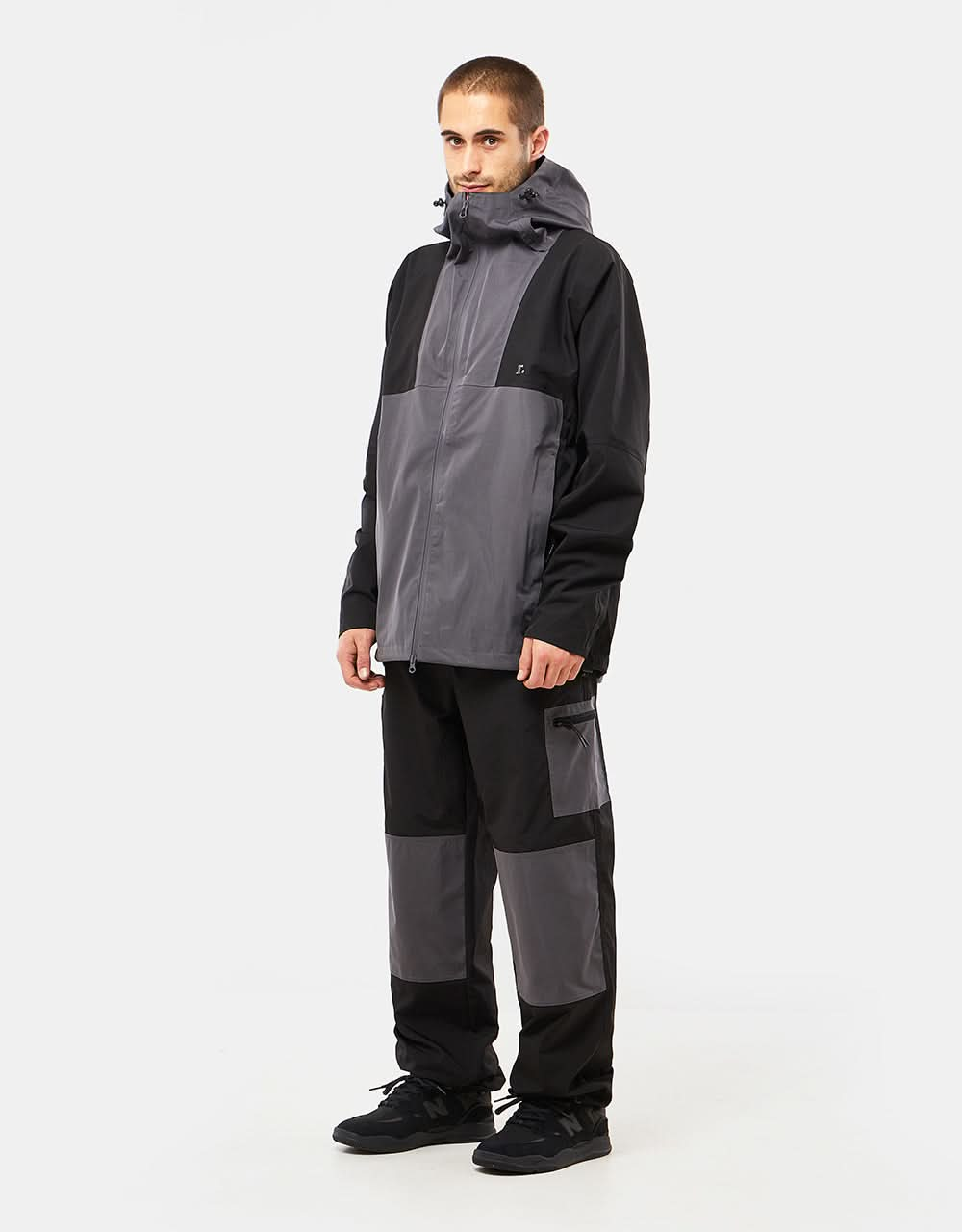 Route One Explorer Jacket - Black/Charcoal