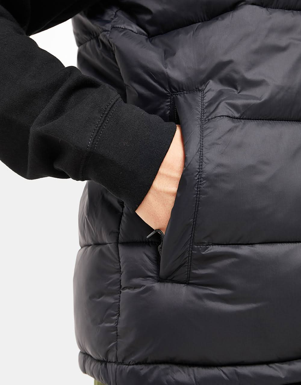 Route One Classic Puffer Gilet - Black