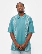 Route One Classic Pique Polo Shirt - Majolica