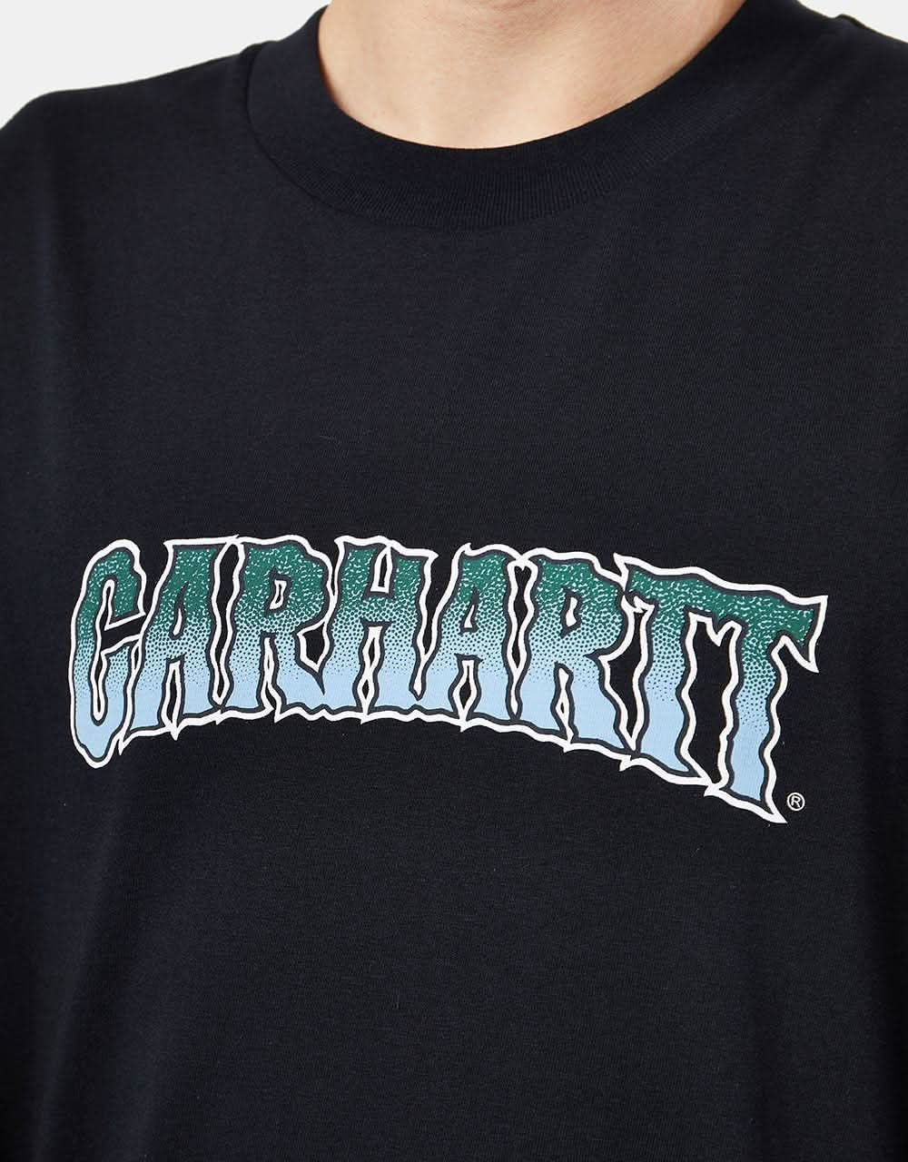 Carhartt WIP S/S Slow Script T-Shirt - Black