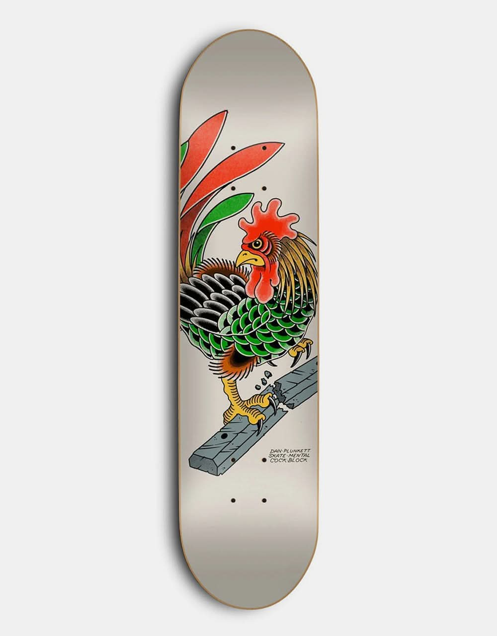 Skate Mental Dan Plunkett Cock Block Skateboard Deck - 8.25"