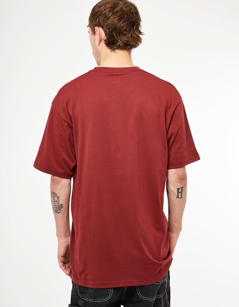 Vans Left Chest Logo T-Shirt - Syrah/White