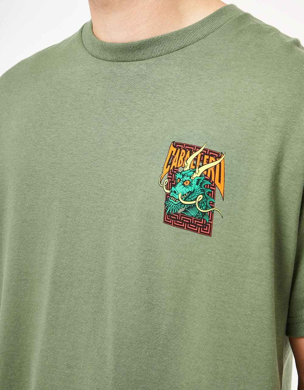 Powell Peralta Caballero Street Dragon T-Shirt - Military Green