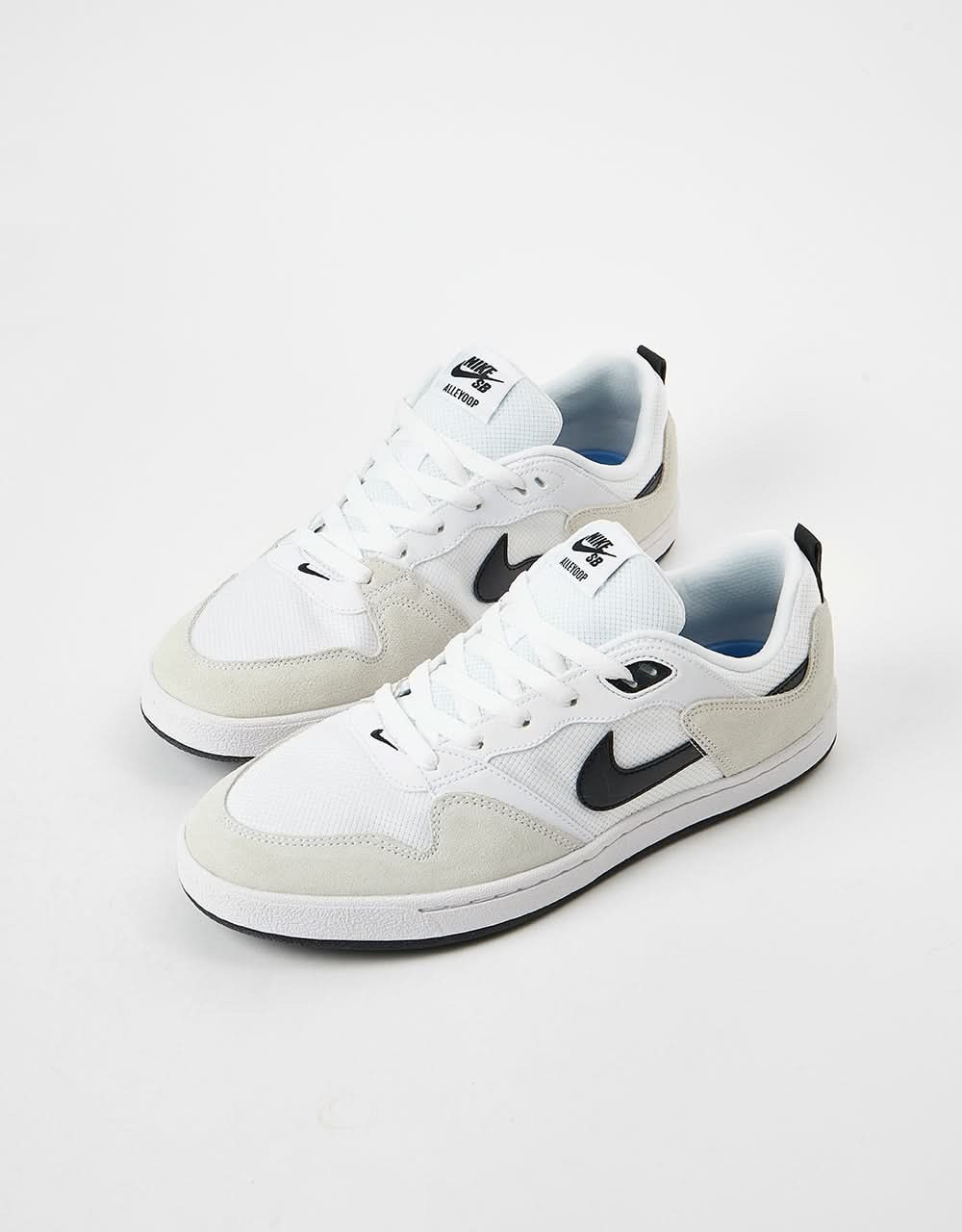 Nike SB Alleyoop Skate Shoes - White/Black-White