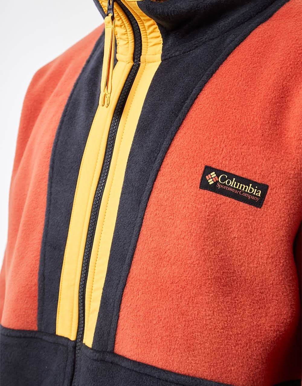 Columbia Back Bowl™ Full Zip Fleece - Warp Red/Raw Honey