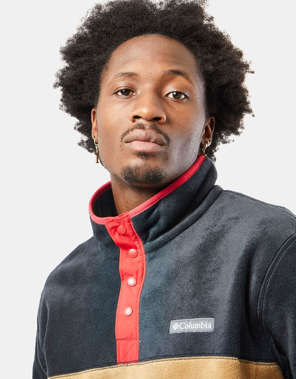 Columbia Steens Mountain™ Half Snap Fleece - Delta/Black/Mountain Red