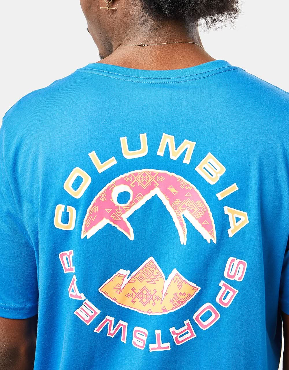 Columbia Rapid Ridge™ Back Graphic II T-Shirt - Bright Indigo/Circular Heritage Graphic