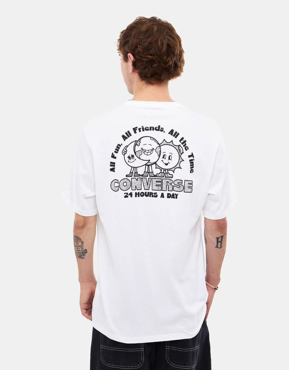 Converse Earth Moon Sun T-Shirt - White