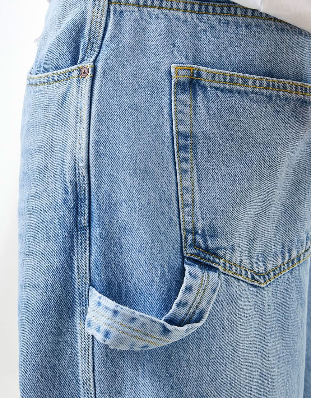 DC Worker Baggy Denim Carpenter Hose – Indigo Light