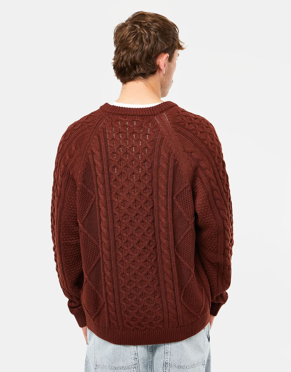 Nike Cable Knit Sweater - Oxen Brown