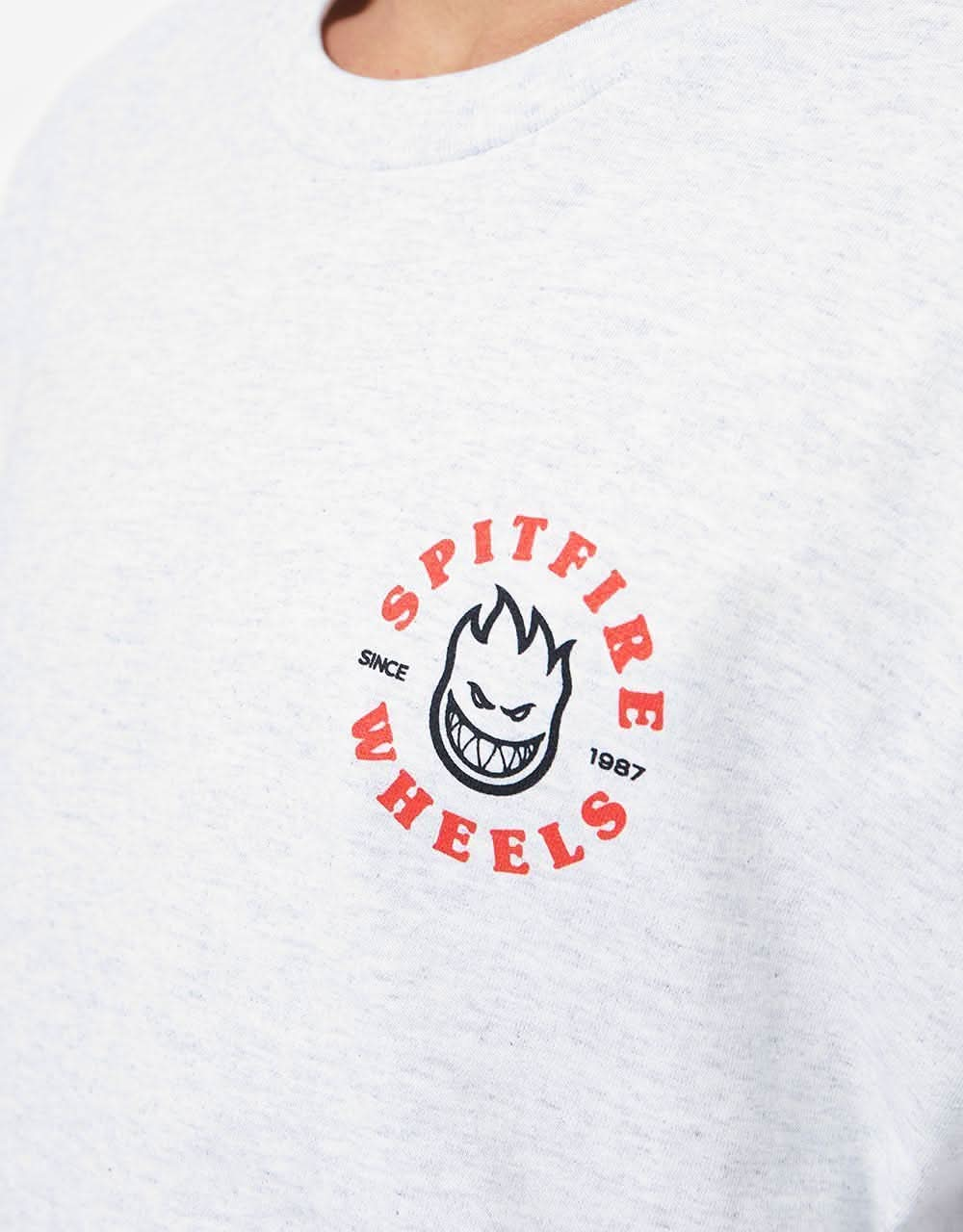 Spitfire Bighead Classic T-Shirt - Ash/Red/Black