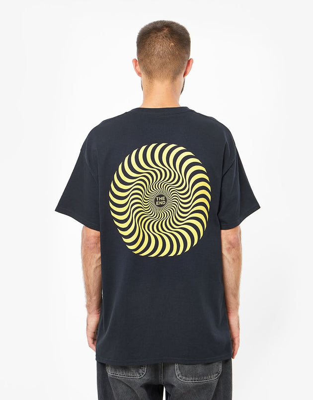 Camiseta Spitfire Classic Swirl - Negro/Oro