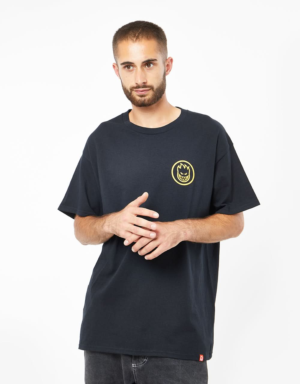 Spitfire Classic Swirl T-Shirt - Black/Gold