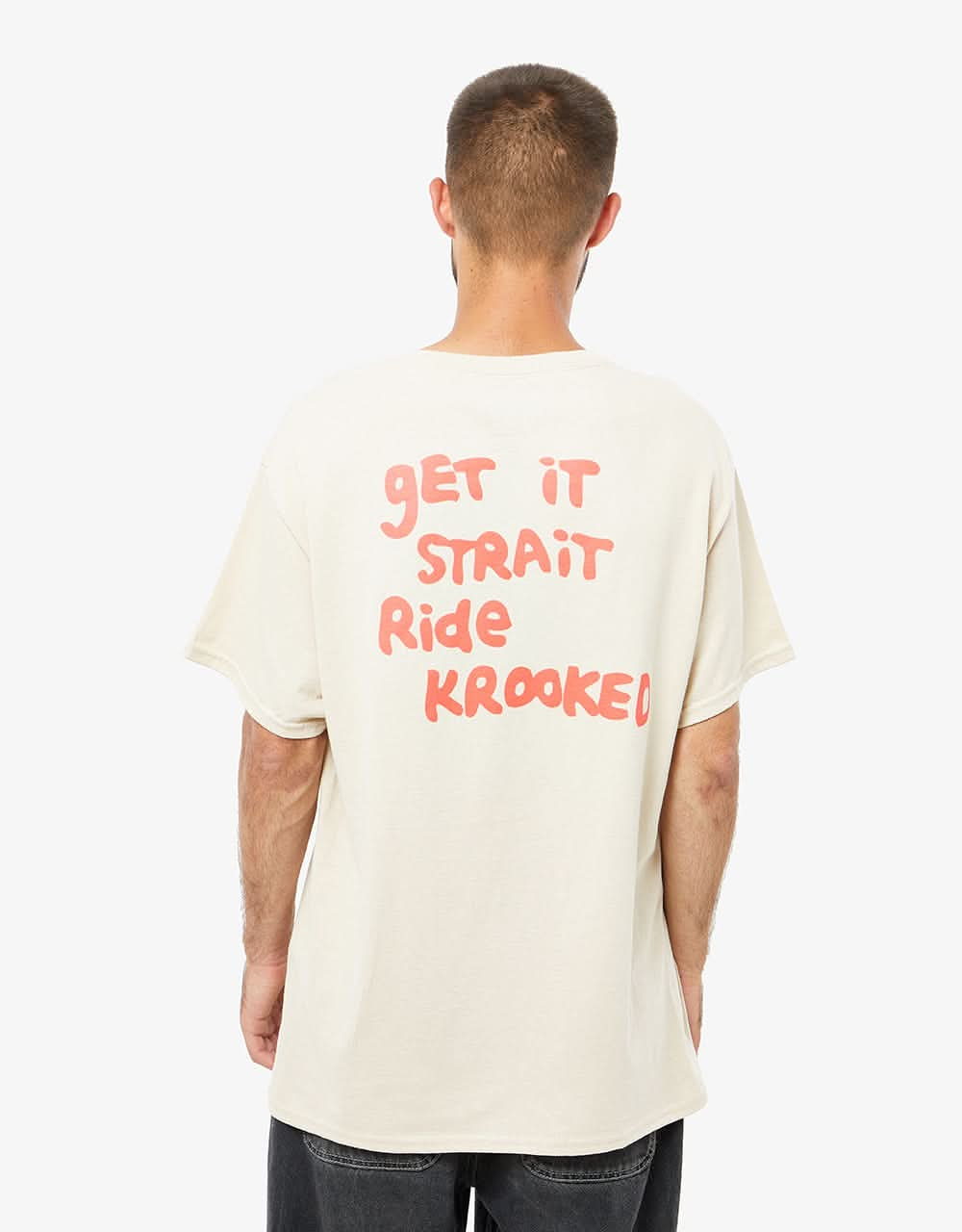 Krooked Strait Eyes T-Shirt - Sand/Red