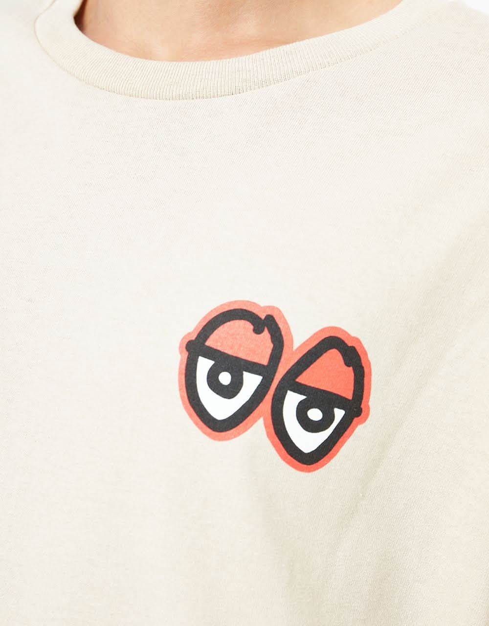 Krooked Strait Eyes T-Shirt - Sand/Red