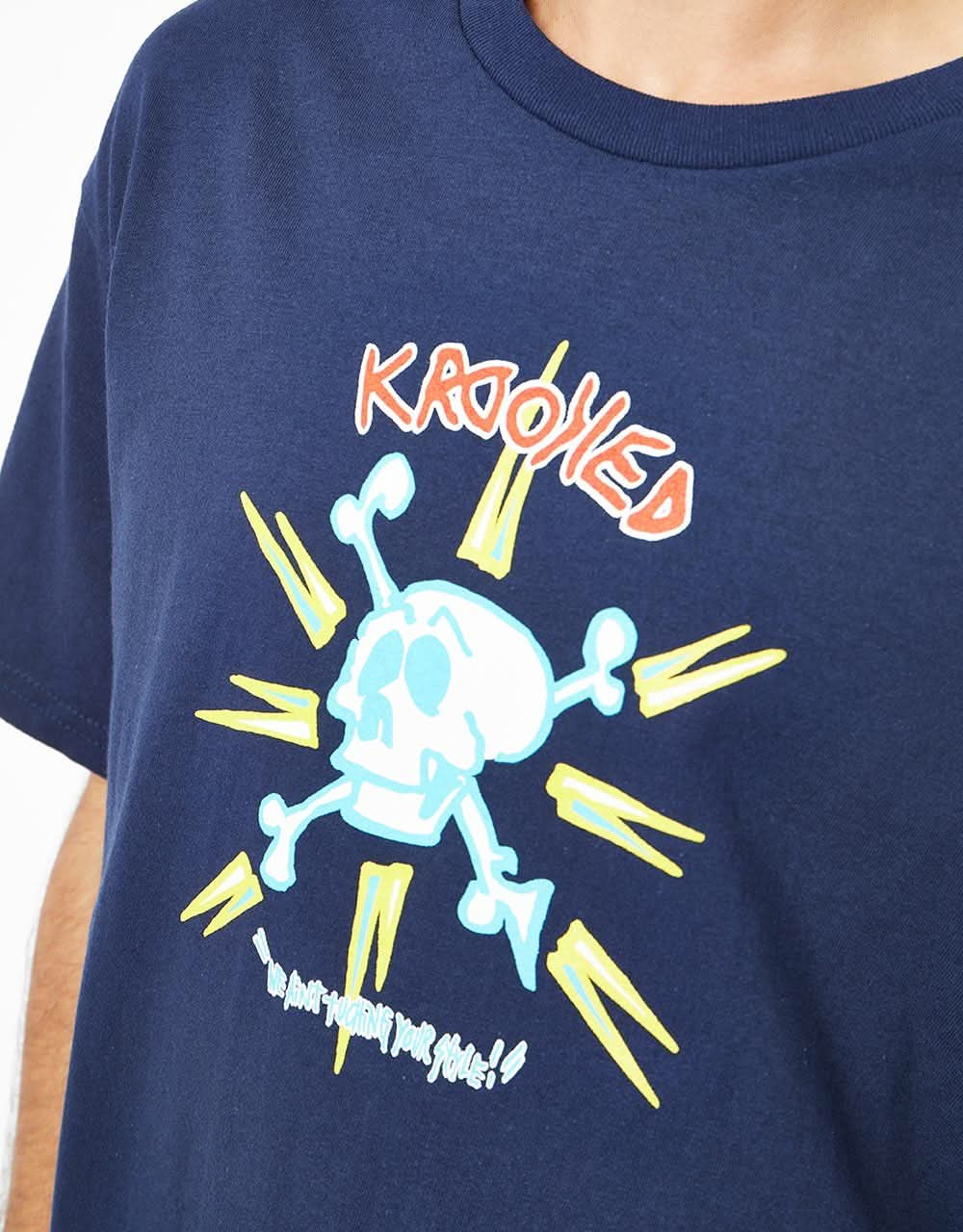 Krooked Style T-Shirt - Navy/Multi