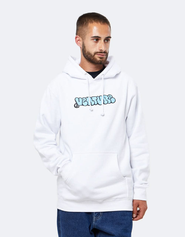 Venture Throw Pullover Hoodie - White/Blue/Black