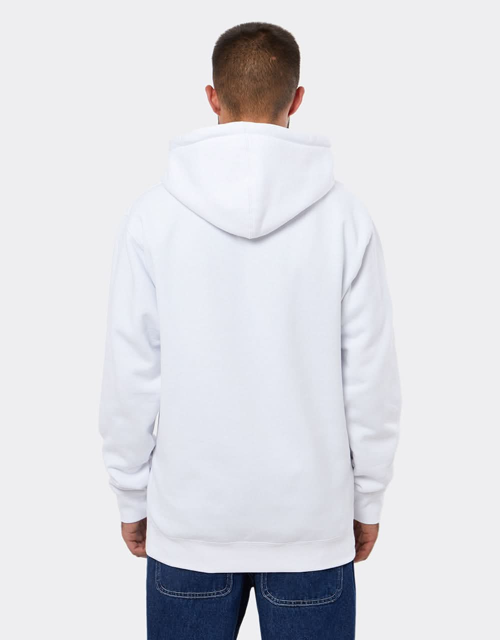 Venture Throw Pullover Hoodie - White/Blue/Black