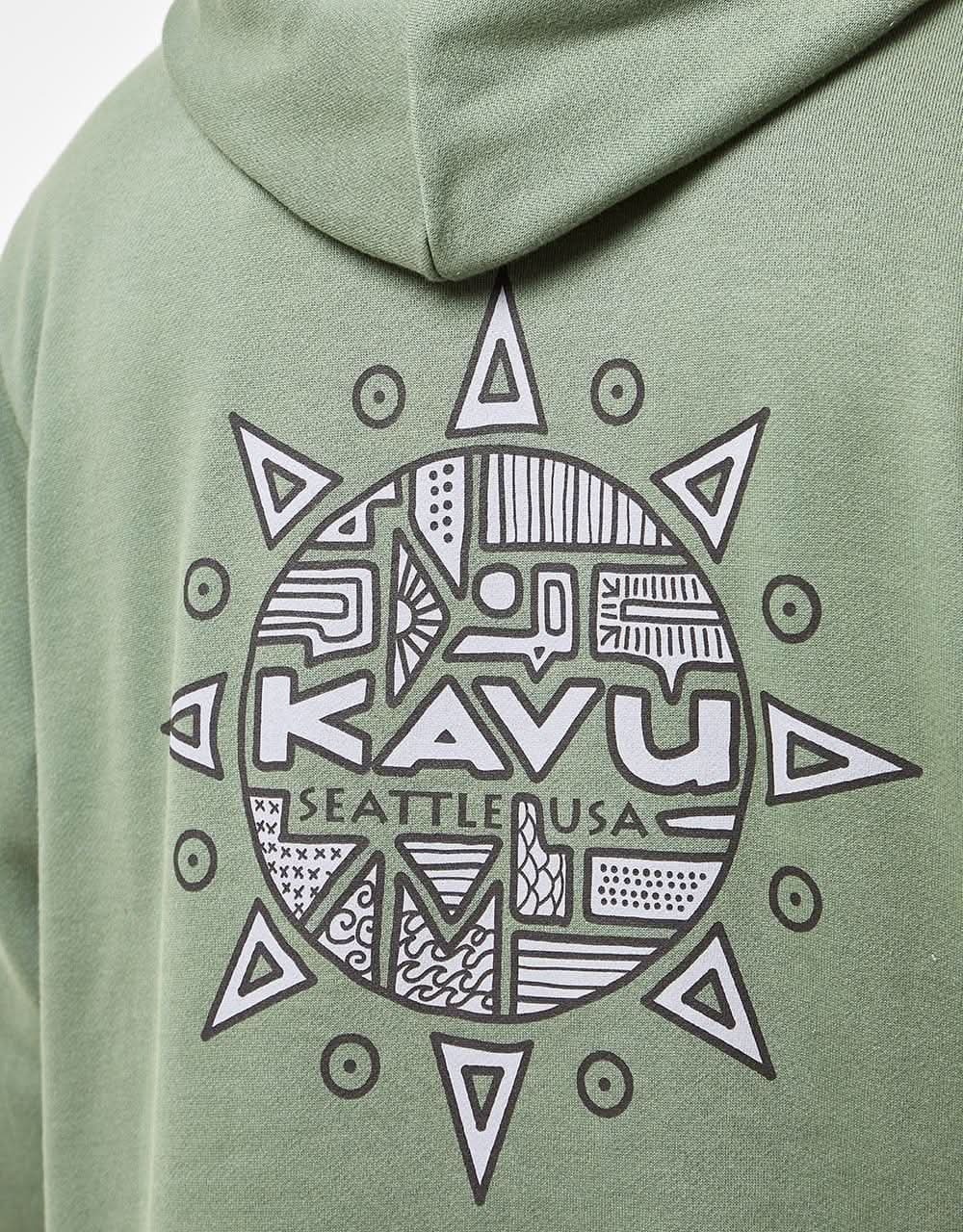 Kavu Compass Pullover Hoodie - Dark Forest