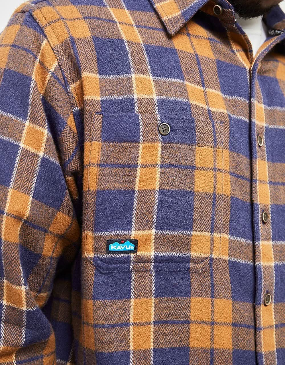 Kavu Big Joe Flannel Shirt - Blue Amber