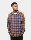 Kavu Big Joe Flannel Shirt - Blue Amber