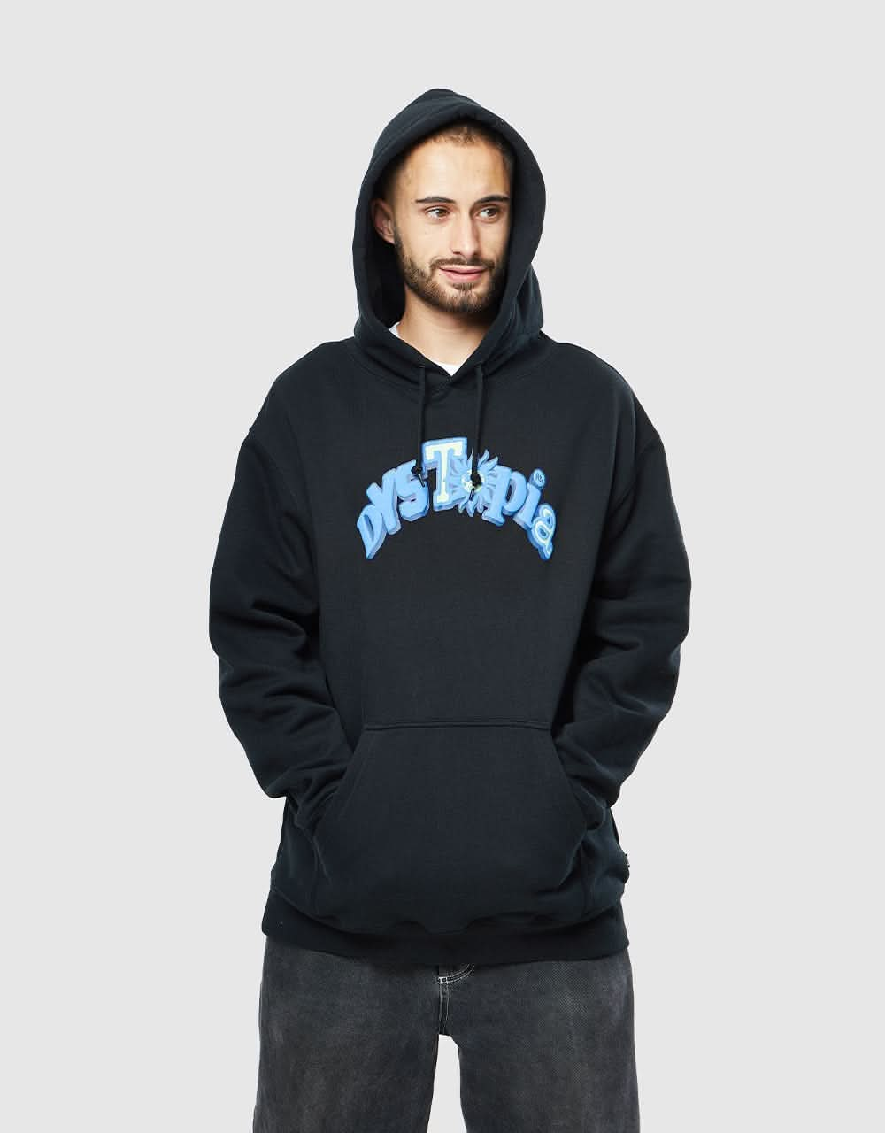 HUF Dystopia Pullover Hoodie - Black