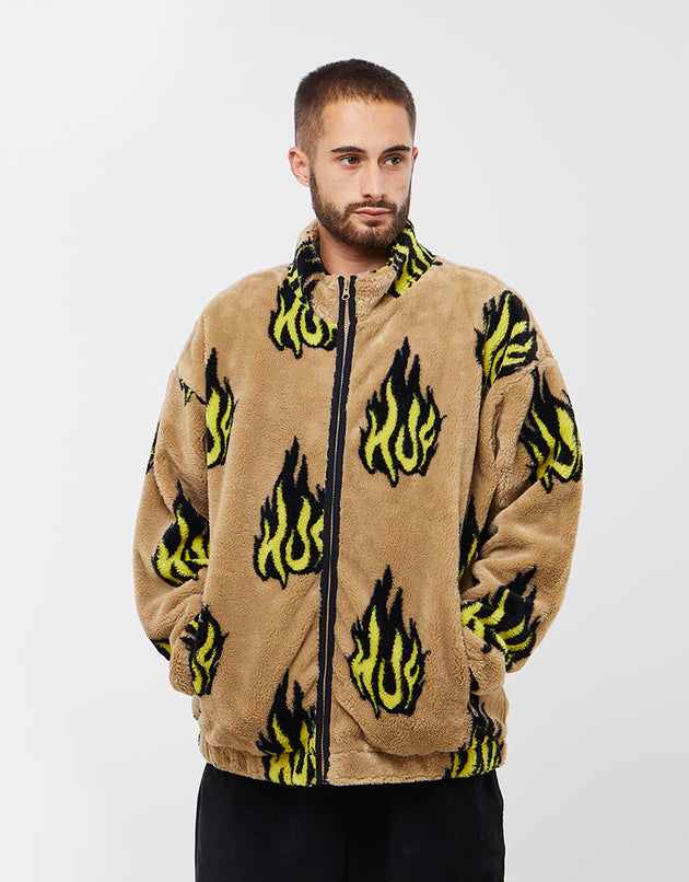 HUF Flamin' Zip Sherpa Fleece – Haferflocken