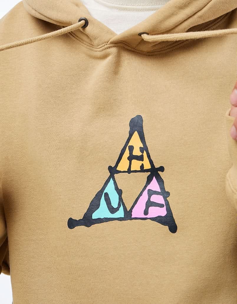 HUF No-Fi Triple Triangle Pullover Hoodie - Oatmeal