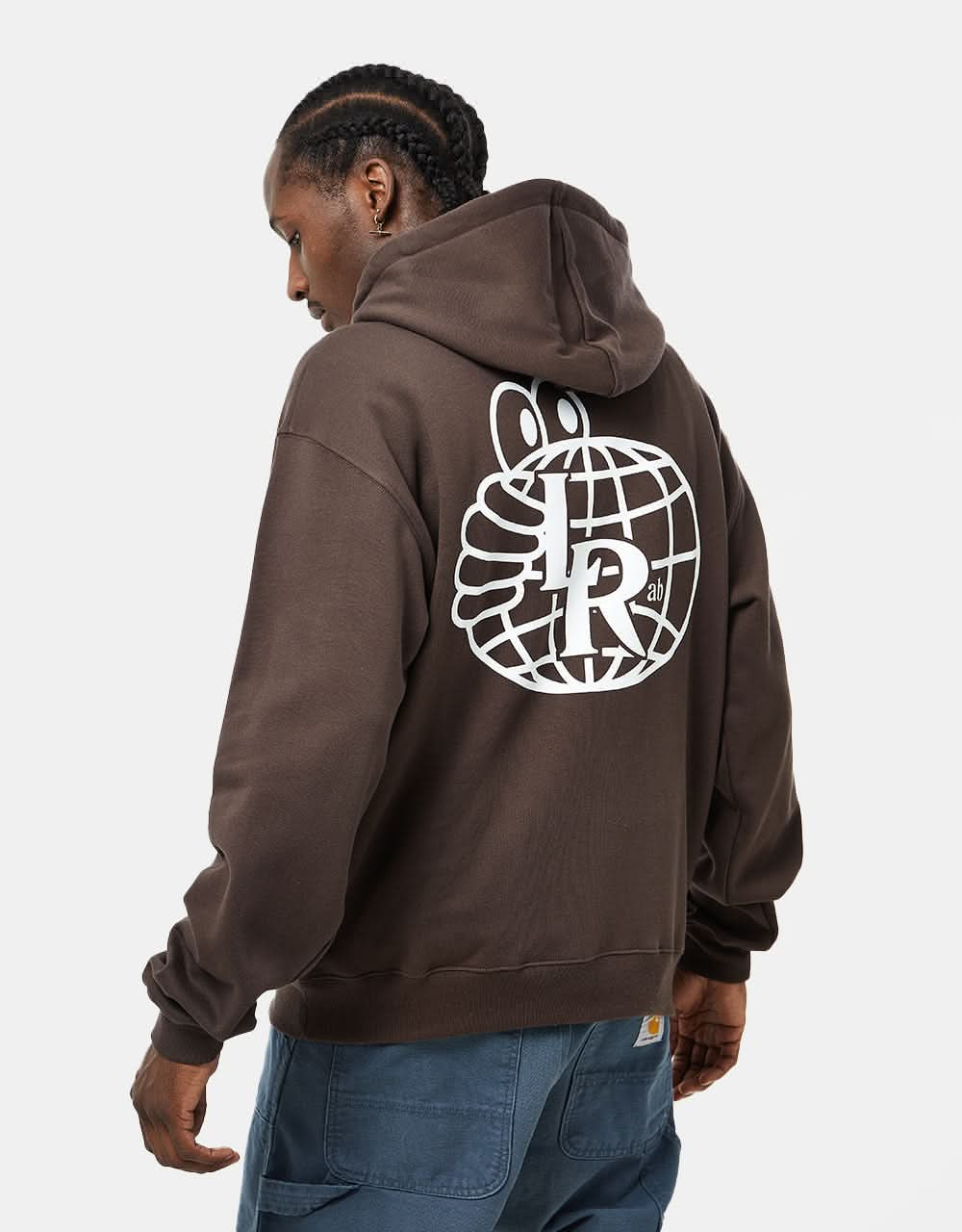 Last Resort AB Atlas Monogram Pullover Hoodie - Dark Brown