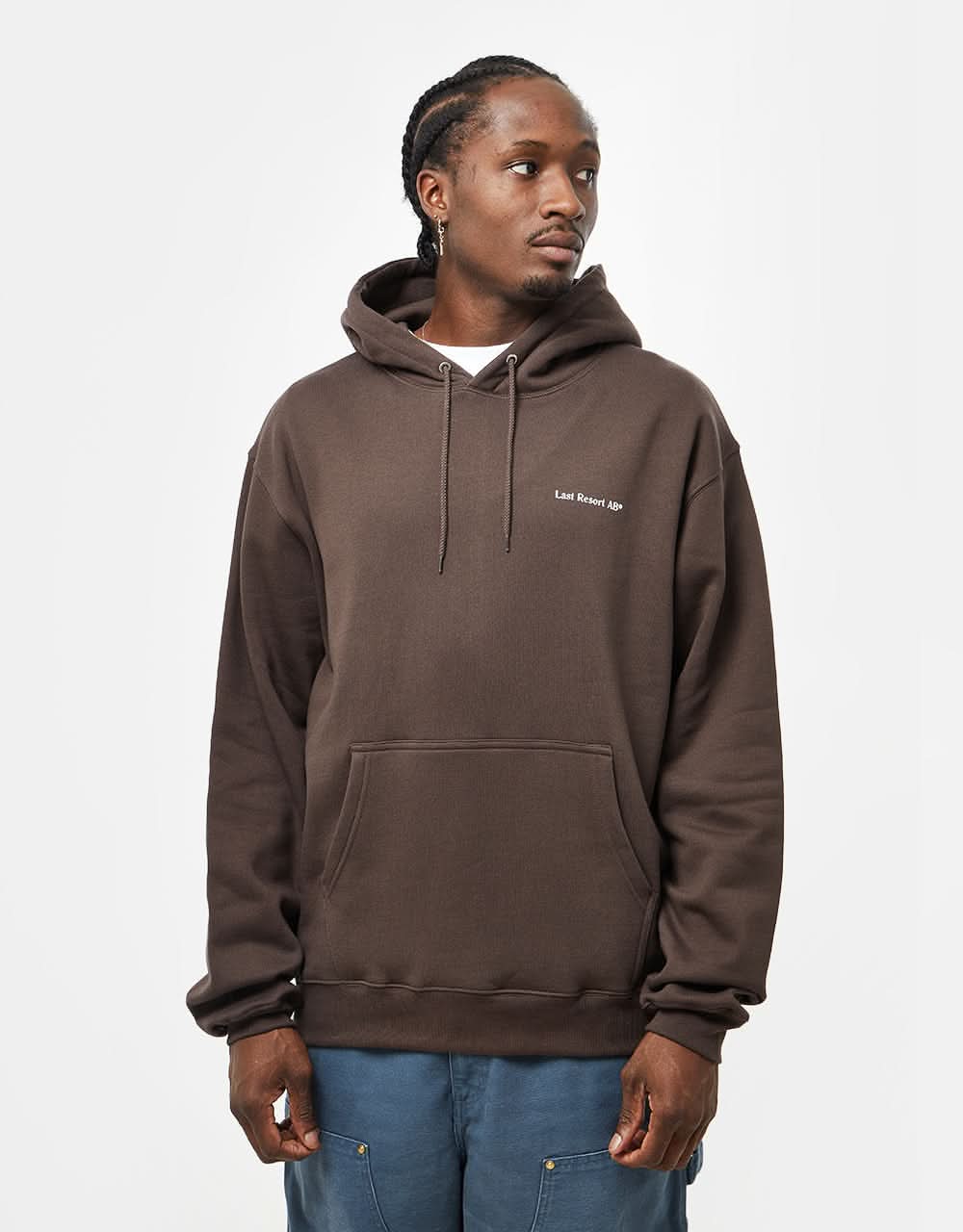 Last Resort AB Atlas Monogram Pullover Hoodie - Dark Brown