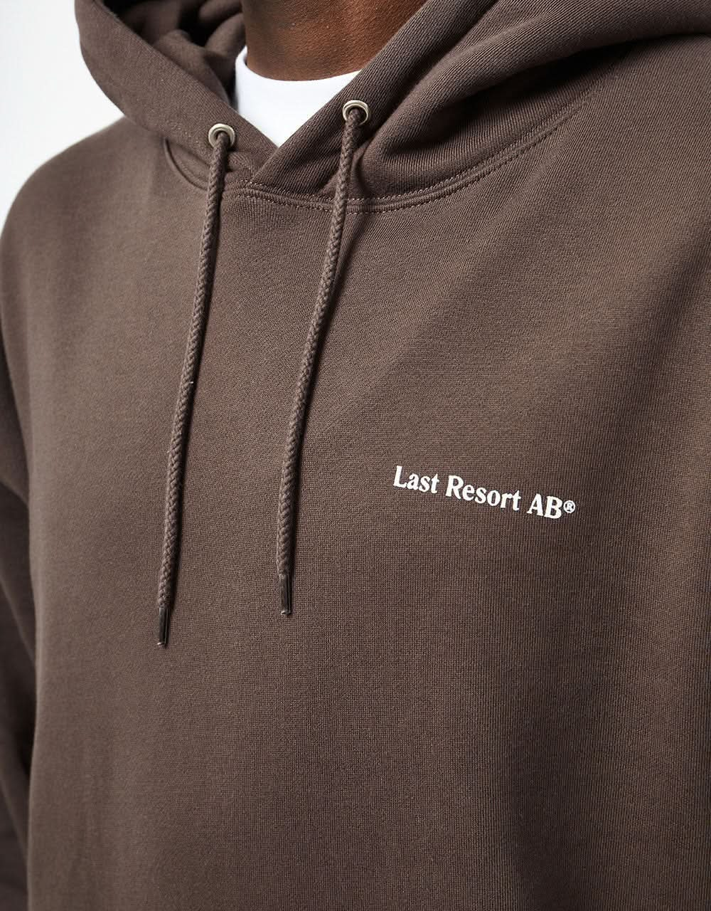 Last Resort AB Atlas Monogram Pullover Hoodie - Dark Brown