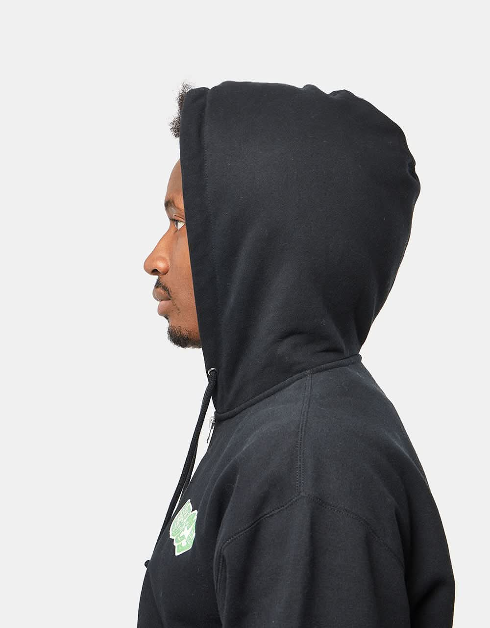 Obey City Watch Dog Zip Hoodie - Black