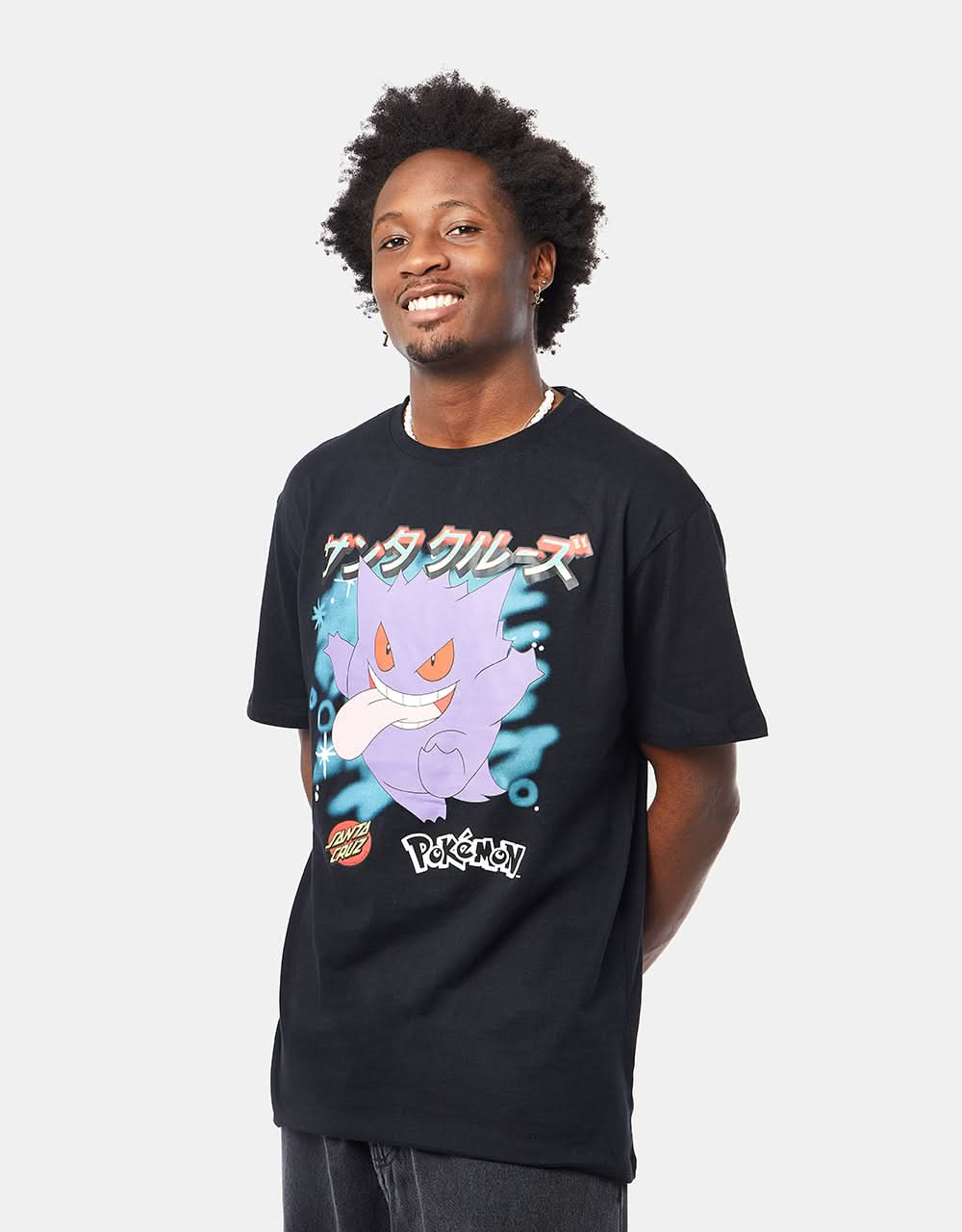 Santa Cruz x Pokémon Ghost Type 3 T-Shirt - Black