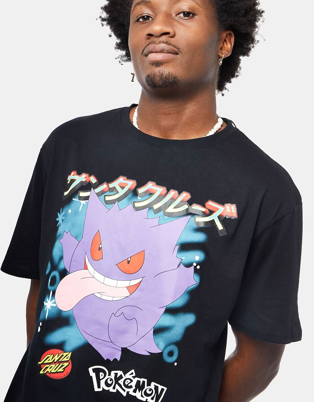 Santa Cruz x Pokémon Ghost Type 3 T-Shirt - Black