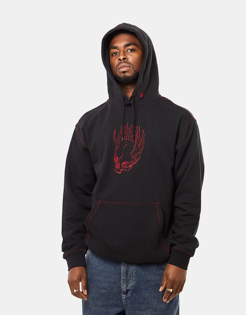 Volcom Burnher Pullover Hoodie - Schwarz