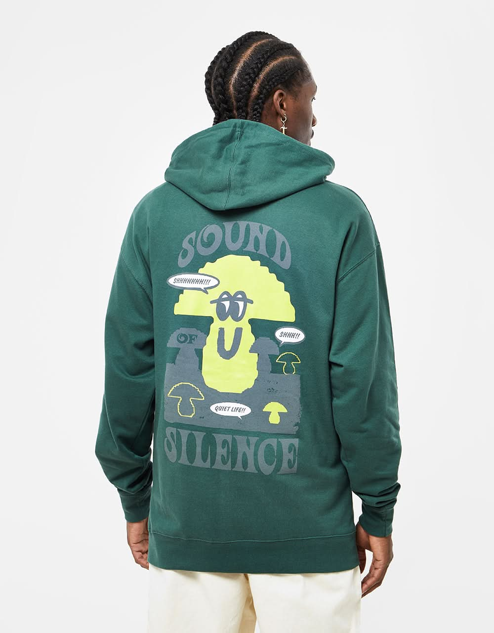 Sudadera con capucha The Quiet Life Sound of Silence - Verde cazador