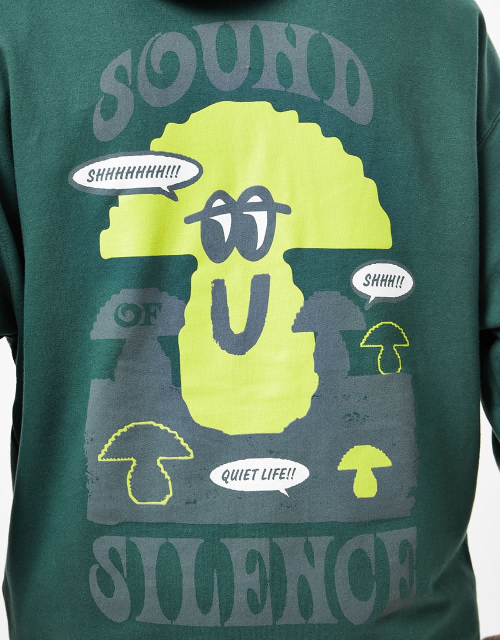 Sudadera con capucha The Quiet Life Sound of Silence - Verde cazador