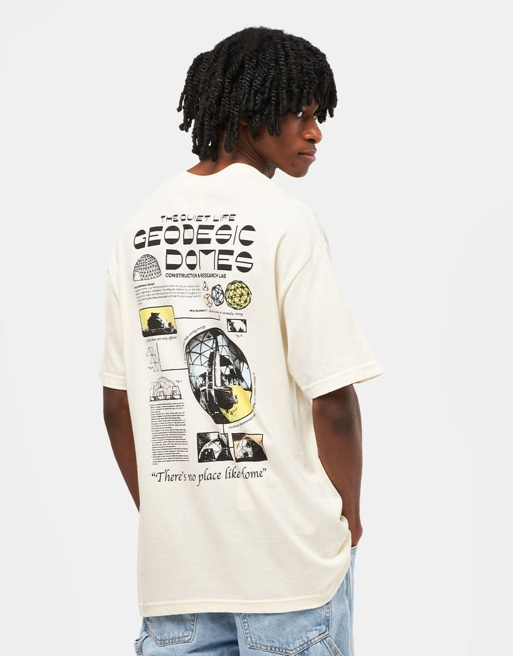 The Quiet Life Geo Domes T-Shirt - Cream