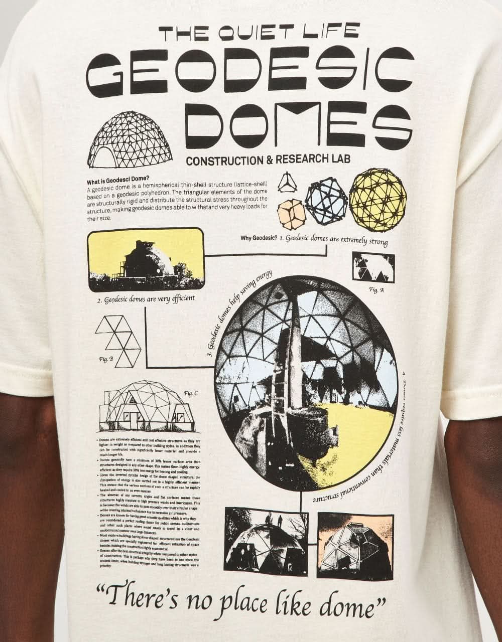 The Quiet Life Geo Domes T-Shirt - Cream