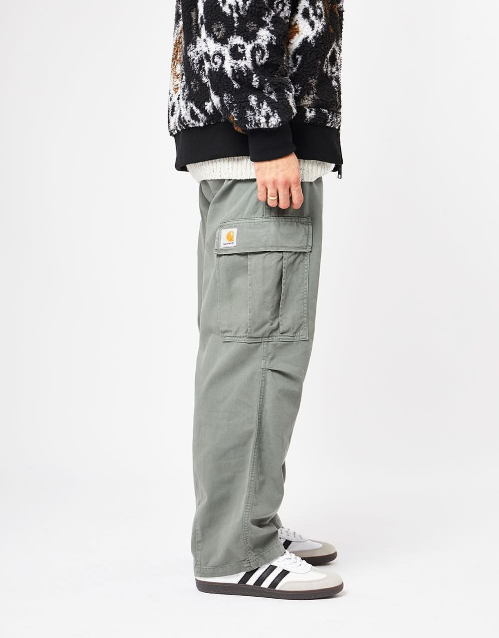 Carhartt WIP Cole Cargo Pant - Smoke Green (Garment Dyed)