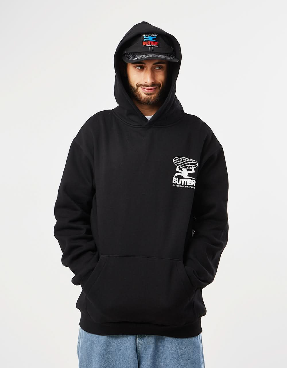 Butter Goods All Terrain Pullover Hoodie - Black