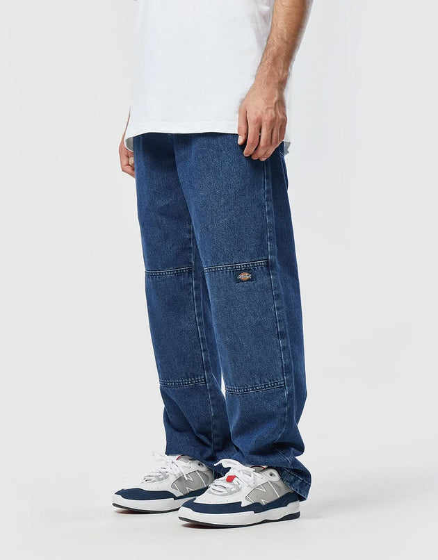 Dickies Double Knee Denim-Hose – klassisches Blau