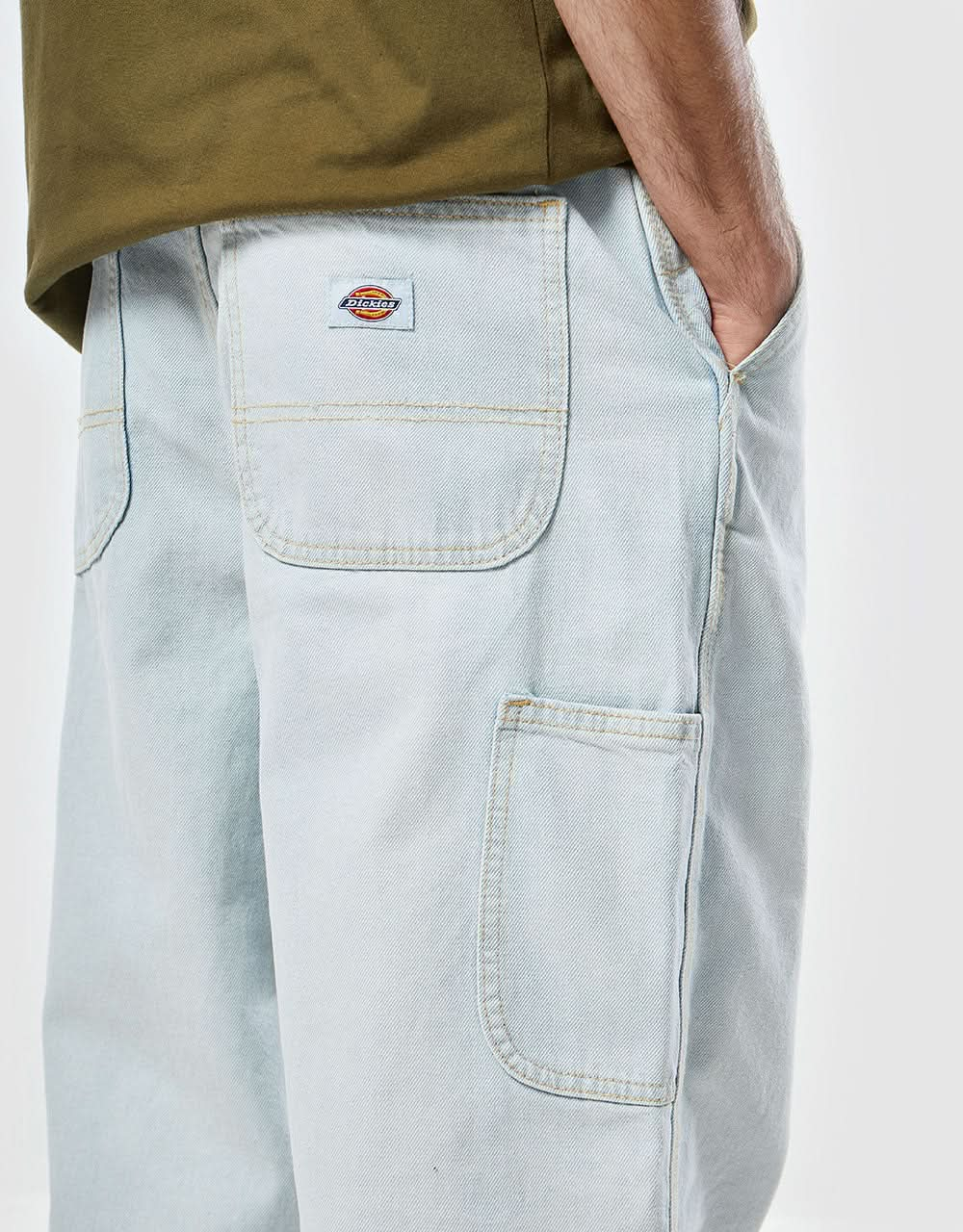 Pantaloni Dickies Madison in denim - lavaggio ultra chiaro