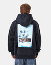 Nike SB Distorted Glimmer GFX Pullover Hoodie – Schwarz