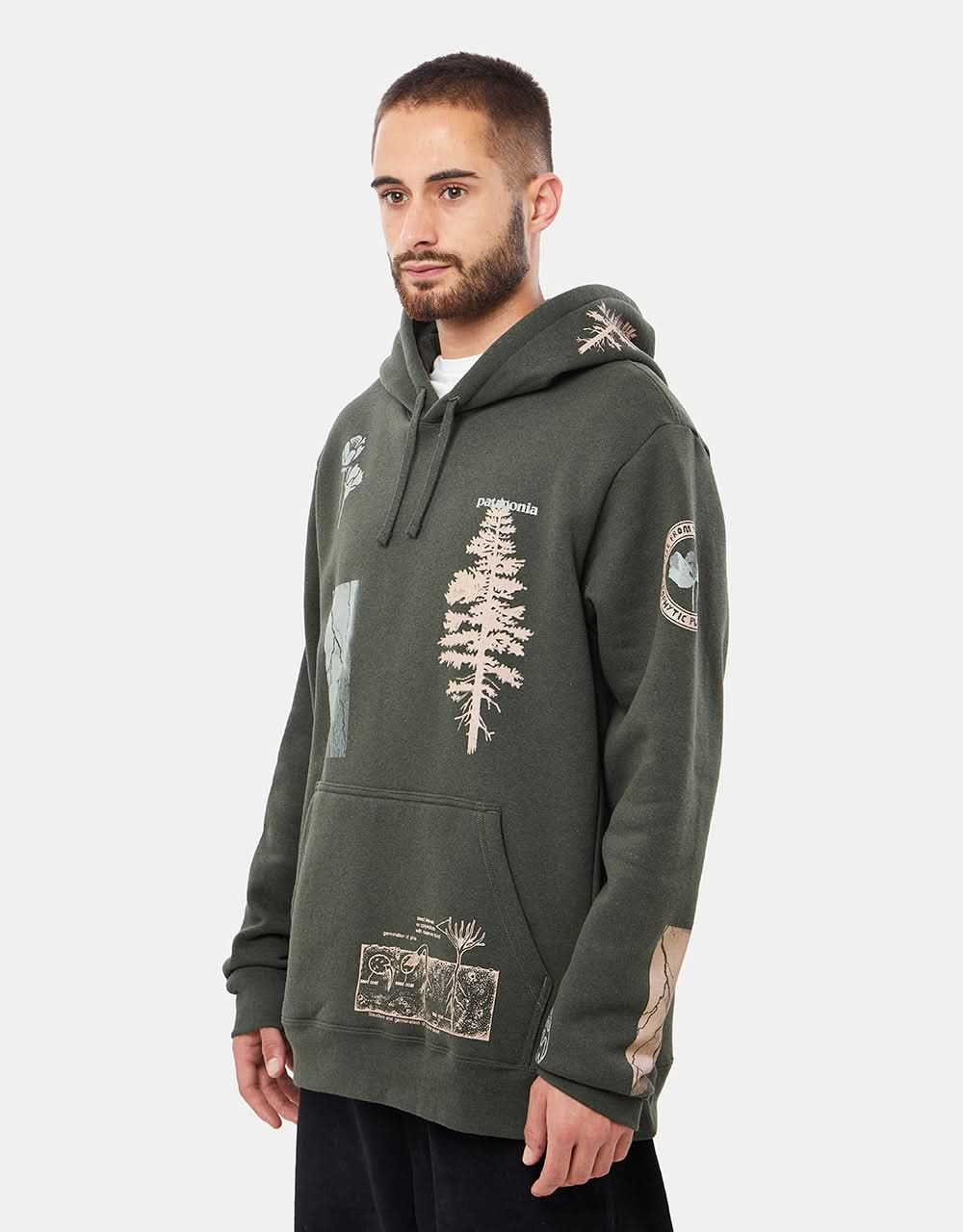 Patagonia Pyrophytes Uprisal Pullover Hoodie - Basin Green