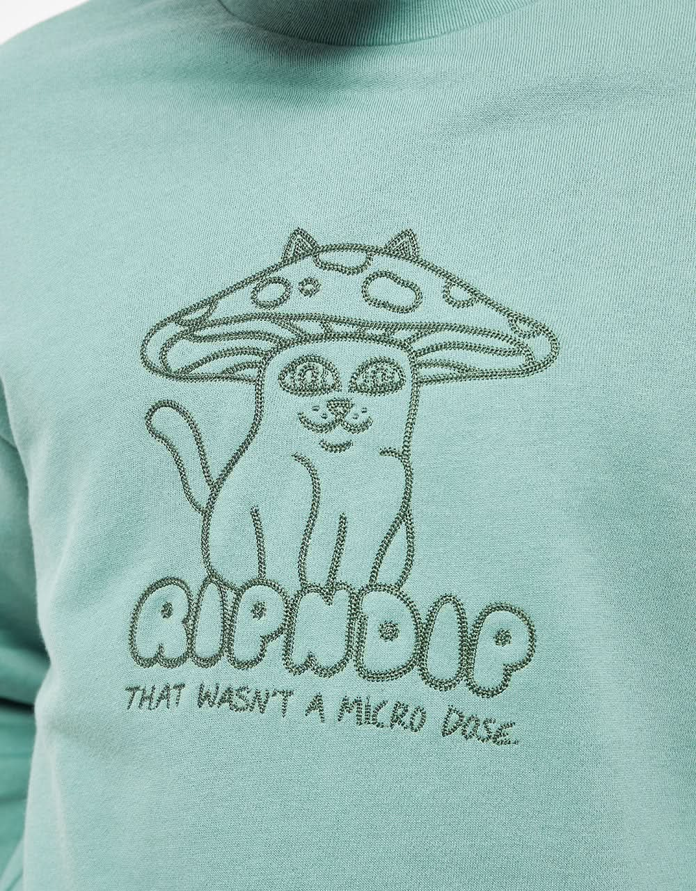 RIPNDIP Shroom Cat Crewneck - Pine