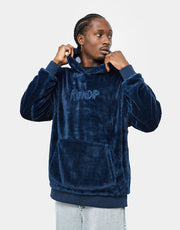 Felpa con cappuccio pullover RIPNDIP OG Sherpa - blu scuro